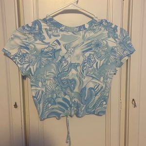 Blue cute top